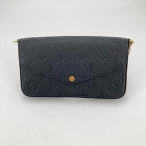 Louis Vuitton Felicie Pochette Shoulder Bag Black